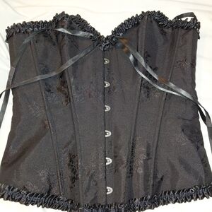 Black Corset with Button Front